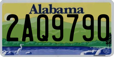 AL license plate 2AQ9790