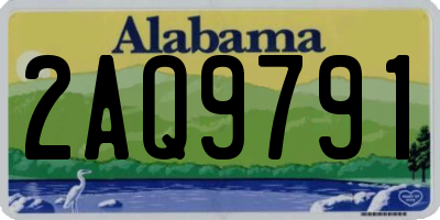 AL license plate 2AQ9791