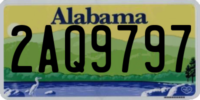 AL license plate 2AQ9797