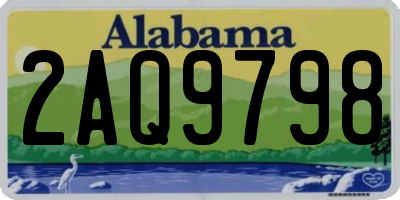 AL license plate 2AQ9798
