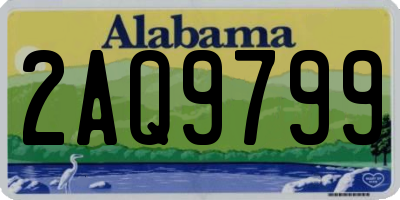 AL license plate 2AQ9799