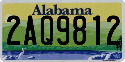 AL license plate 2AQ9812