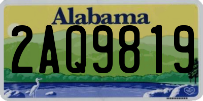 AL license plate 2AQ9819