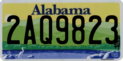 AL license plate 2AQ9823