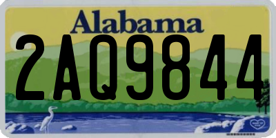 AL license plate 2AQ9844