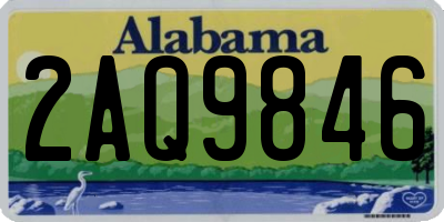 AL license plate 2AQ9846