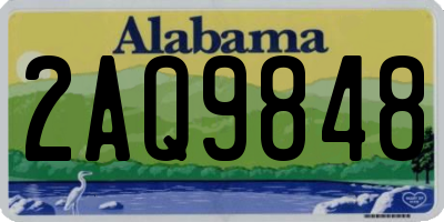 AL license plate 2AQ9848