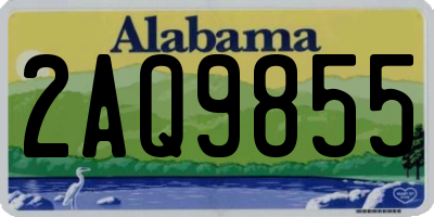 AL license plate 2AQ9855