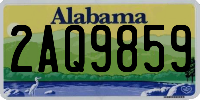 AL license plate 2AQ9859
