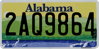 AL license plate 2AQ9864