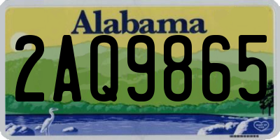 AL license plate 2AQ9865
