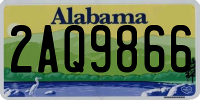 AL license plate 2AQ9866