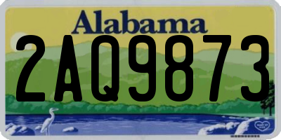 AL license plate 2AQ9873