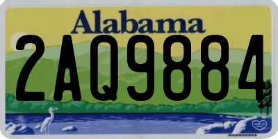 AL license plate 2AQ9884