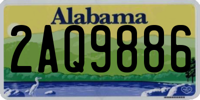 AL license plate 2AQ9886