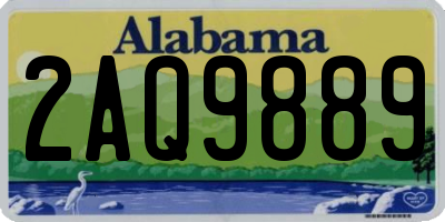 AL license plate 2AQ9889