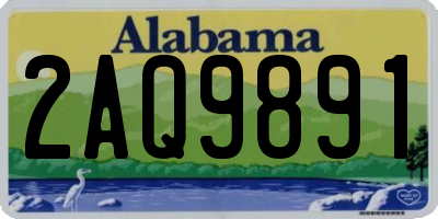 AL license plate 2AQ9891
