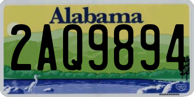 AL license plate 2AQ9894