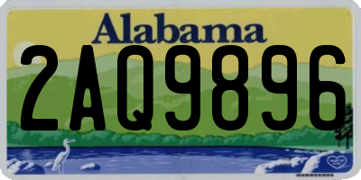 AL license plate 2AQ9896