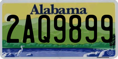 AL license plate 2AQ9899