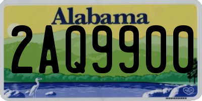 AL license plate 2AQ9900