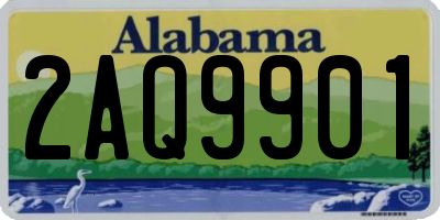 AL license plate 2AQ9901
