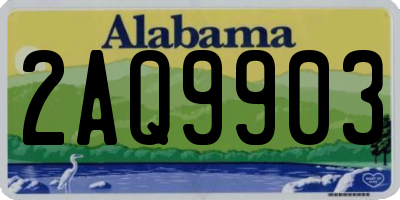 AL license plate 2AQ9903