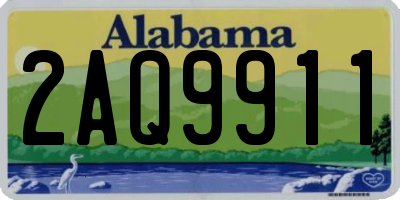 AL license plate 2AQ9911