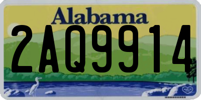 AL license plate 2AQ9914
