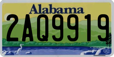 AL license plate 2AQ9919