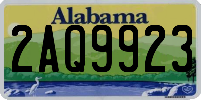 AL license plate 2AQ9923