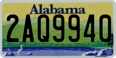 AL license plate 2AQ9940