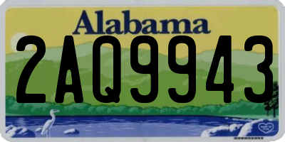 AL license plate 2AQ9943