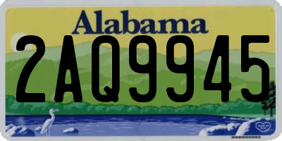 AL license plate 2AQ9945