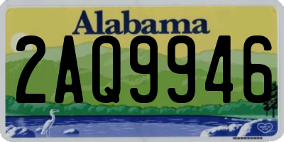 AL license plate 2AQ9946