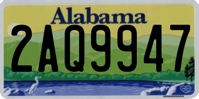 AL license plate 2AQ9947