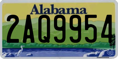 AL license plate 2AQ9954