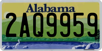 AL license plate 2AQ9959