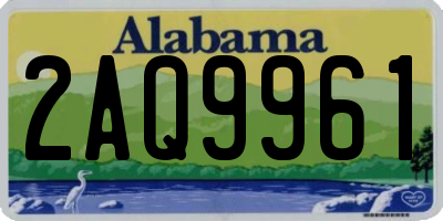 AL license plate 2AQ9961
