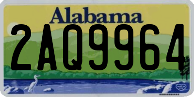 AL license plate 2AQ9964
