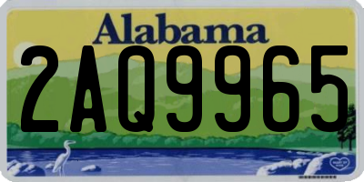 AL license plate 2AQ9965