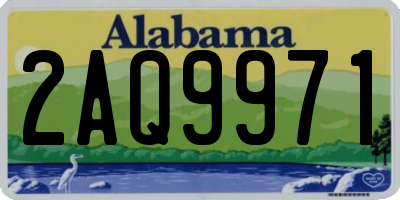 AL license plate 2AQ9971