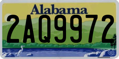 AL license plate 2AQ9972