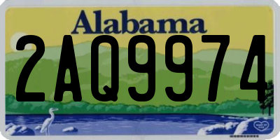 AL license plate 2AQ9974