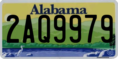 AL license plate 2AQ9979