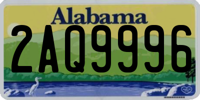 AL license plate 2AQ9996