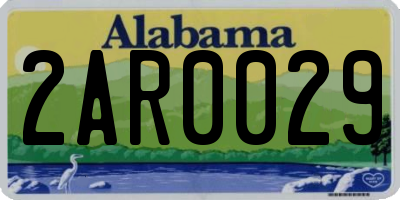 AL license plate 2AR0029