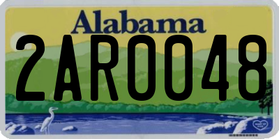 AL license plate 2AR0048