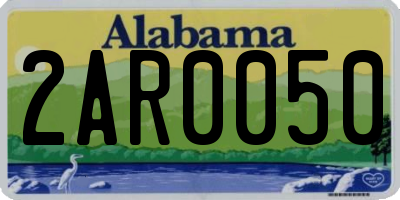 AL license plate 2AR0050