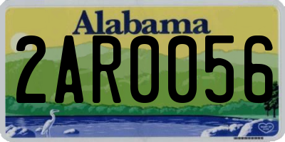 AL license plate 2AR0056